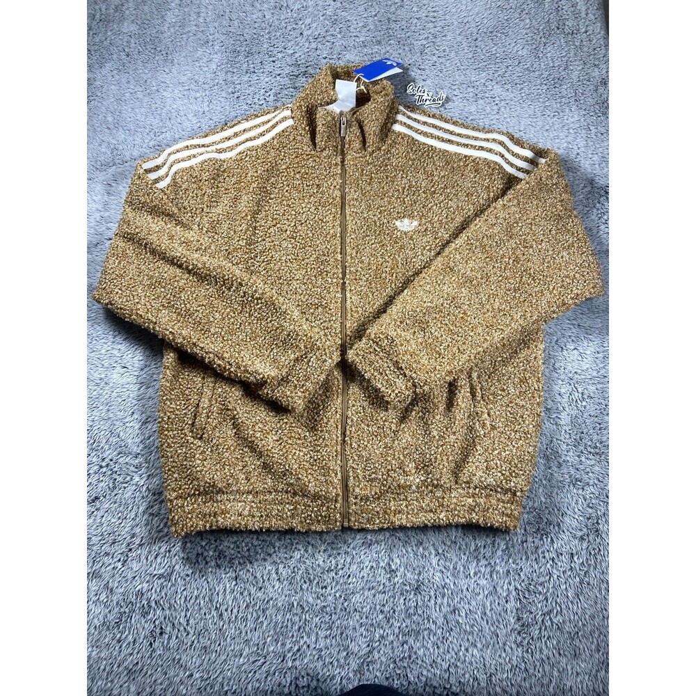 Adidas Boucle Firebird Track Top Jacket Size XL Men Cardboard Brown KS5274